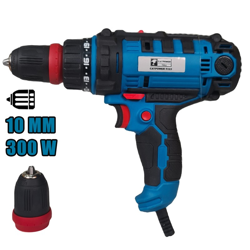 DARBESİZ TORKLU MATKAP 10MM 300W