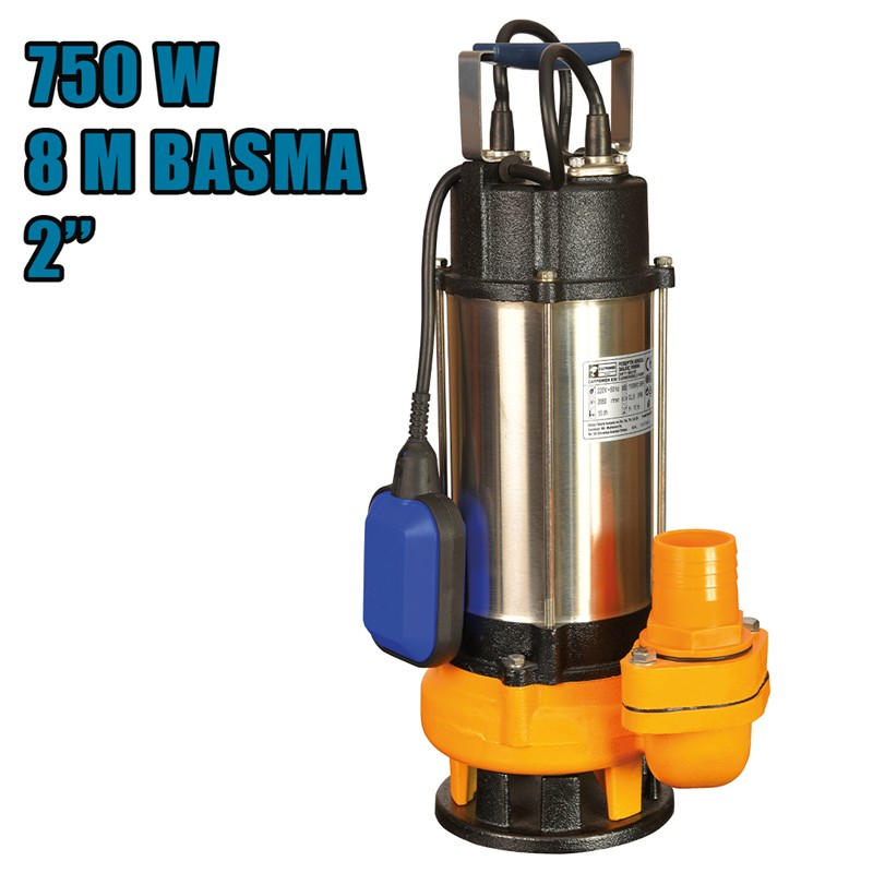 FOSEPTİK KIRICILI DALGIÇ POMPA 1 HP