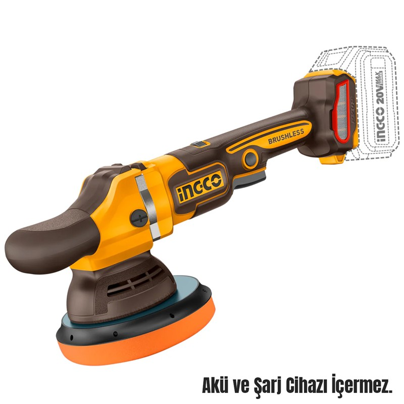 Kömürsüz Li-ion Akülü Polisaj 150mm 20V 2.0 Ah