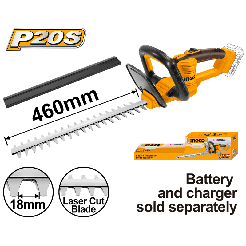 Li-ion Akülü Çit Kesme 20V 2.0Ah