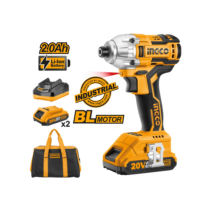 "Li-ion Akülü Vidalama Kömürsüz 1/4"" 20V 2.0Ah"