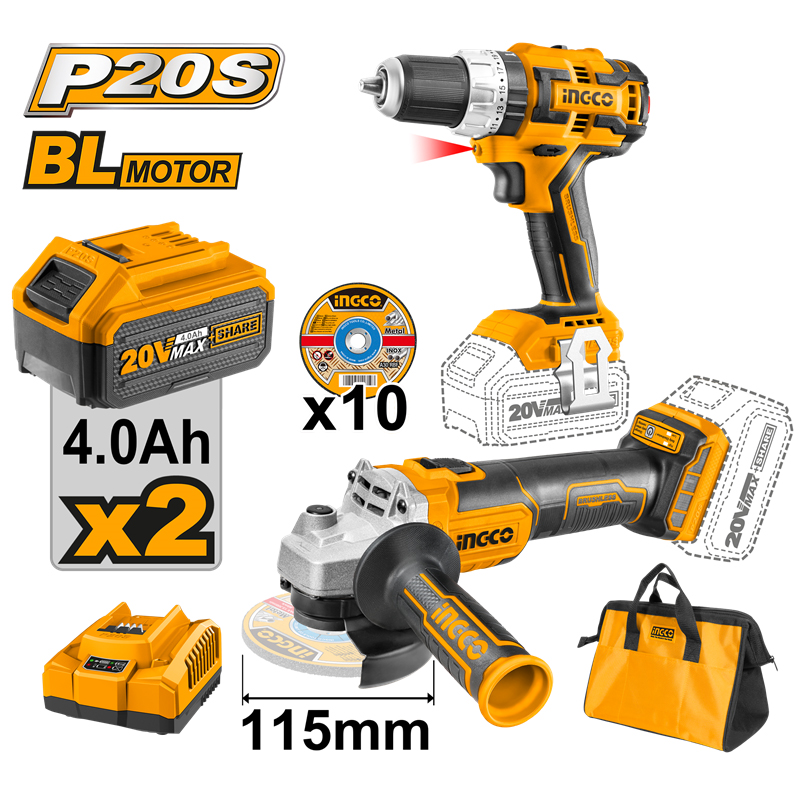 Li-ion Akülü 2 li Kombo Set - Matkap ve Avuç Taşlama 2