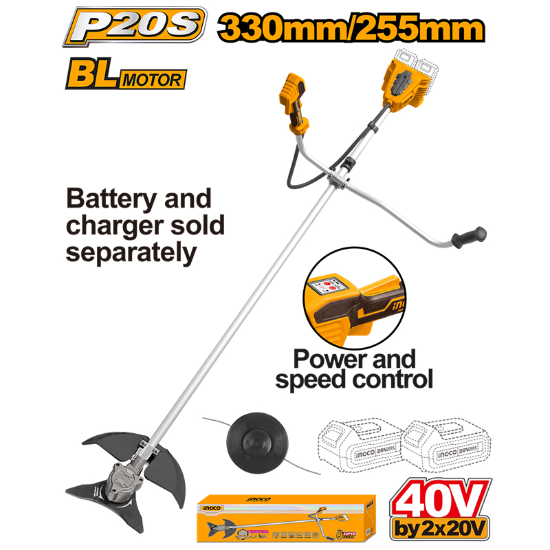 Li-ion Akülü Tırpan 2x20V 2.0Ah