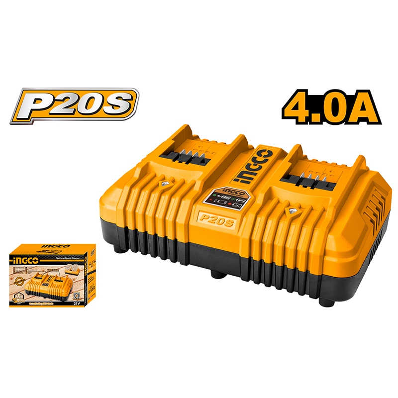 Hızlı Akıllı Şarj Cihazı 20V 4.0Ah 2 Portlu