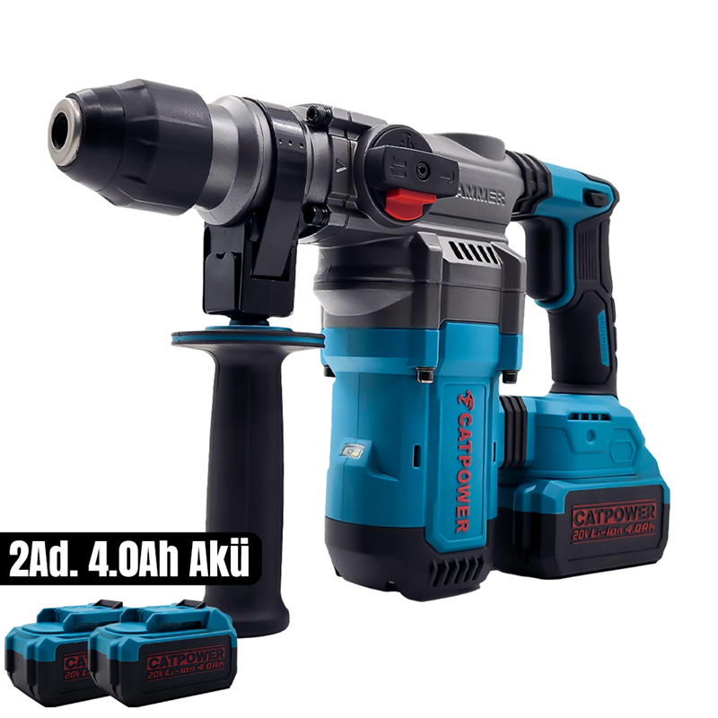 KÖMÜRSÜZ AKÜLÜ KIRICI-DELİCİ 20V Lİ-İON +(4.0 Ah Akü 2 adet)+(Hızlı Şarj Cihazı)