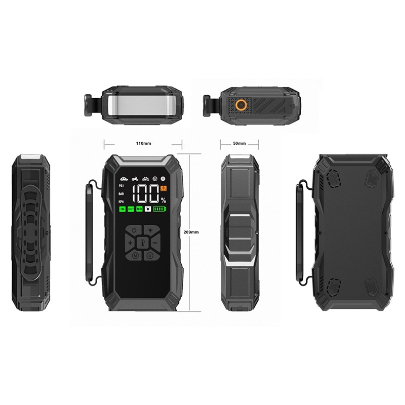 DİJİTAL LASTİK ŞİŞİRME POMPASI VE JUMP STARTER 13000Mah