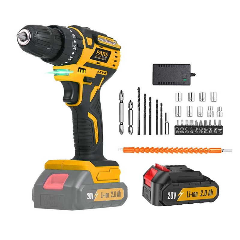 PARS KÖMÜRSÜZ AKÜLÜ DARBELİ  VİDALAMA Li-ion 20V 2.0 Ah