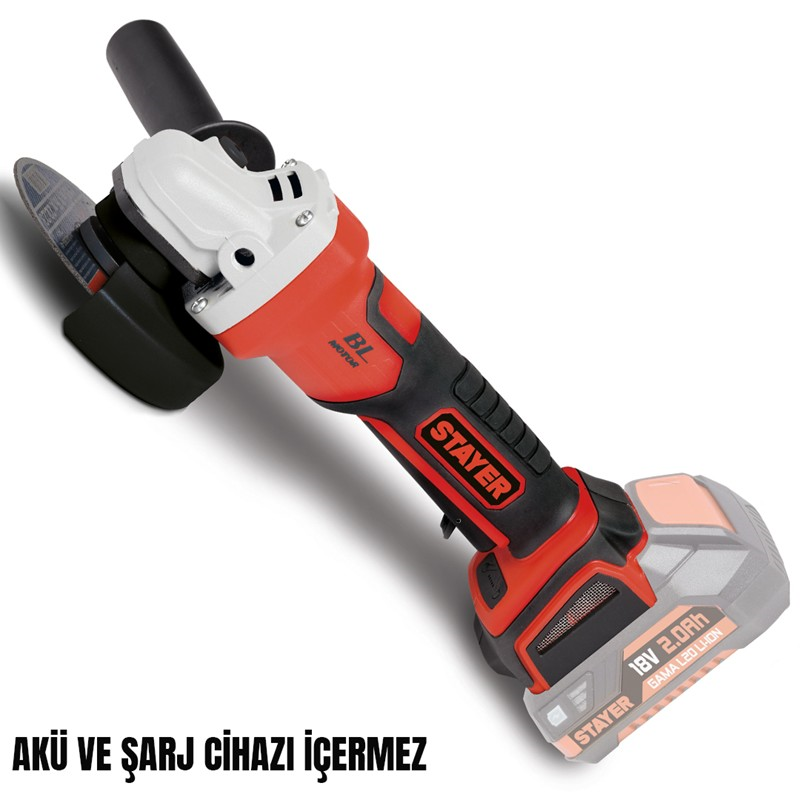 AKÜLÜ AVUÇ TAŞLAMA  115mm 18V Li-ion 4.0Ah