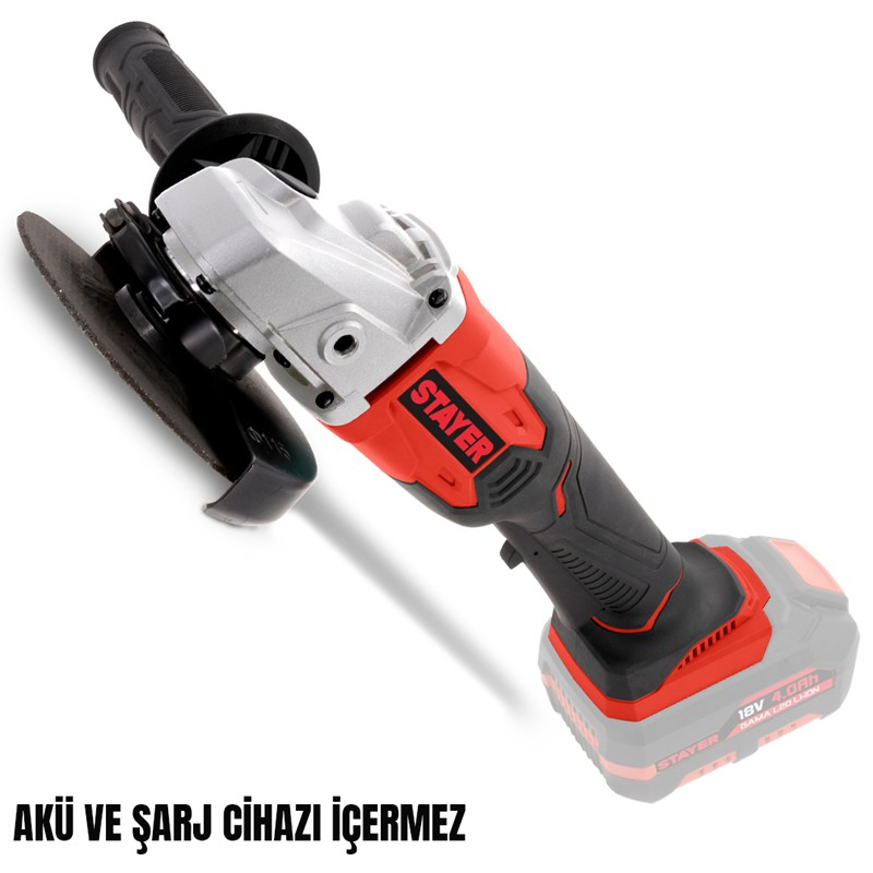 AKÜLÜ AVUÇ TAŞLAMA  115MM  18V Li-ion 4.0Ah/5.0Ah/6.0Ah