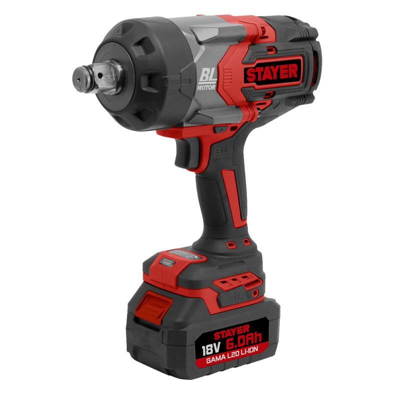 KÖMÜRSÜZ AKÜLÜ SOMUN SIKMA 3/4" 18V Li-ion  7.5Ah