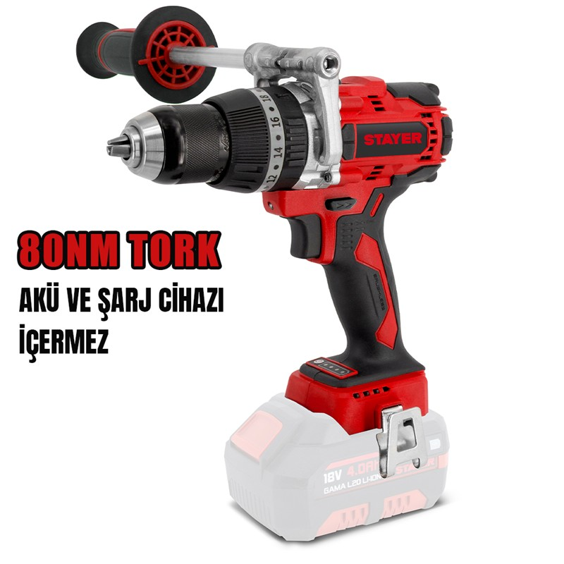 KÖMÜRSÜZ AKÜLÜ DARBELİ VİDALAMA 18V Li-ion 2.0Ah/4.0Ah/5.0Ah