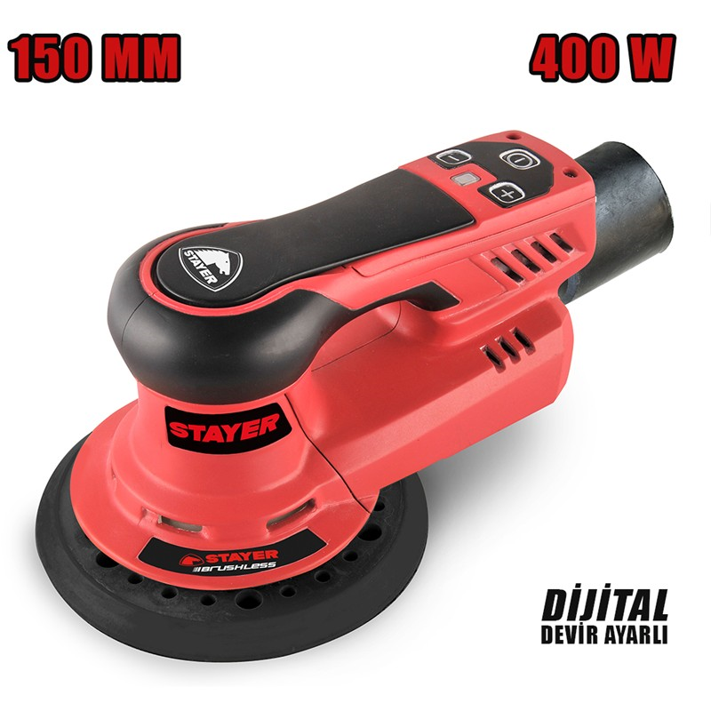 KÖMÜRSÜZ EKSANTRİK ZIMPARA  400W