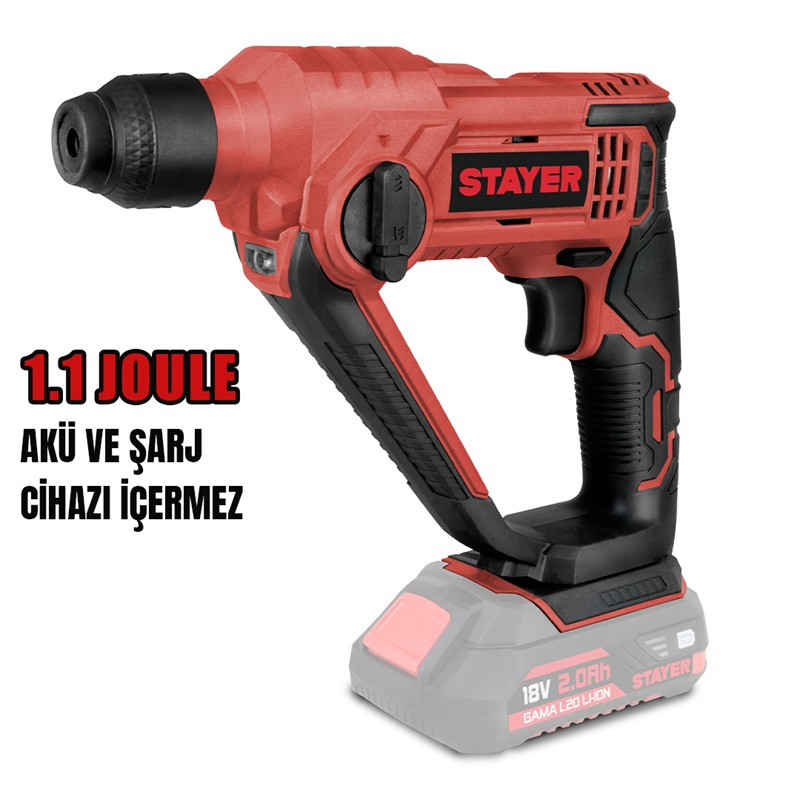 AKÜLÜ KIRICI DELİCİ  L 1.1J 18V Li-ion 2.0Ah 4.0Ah