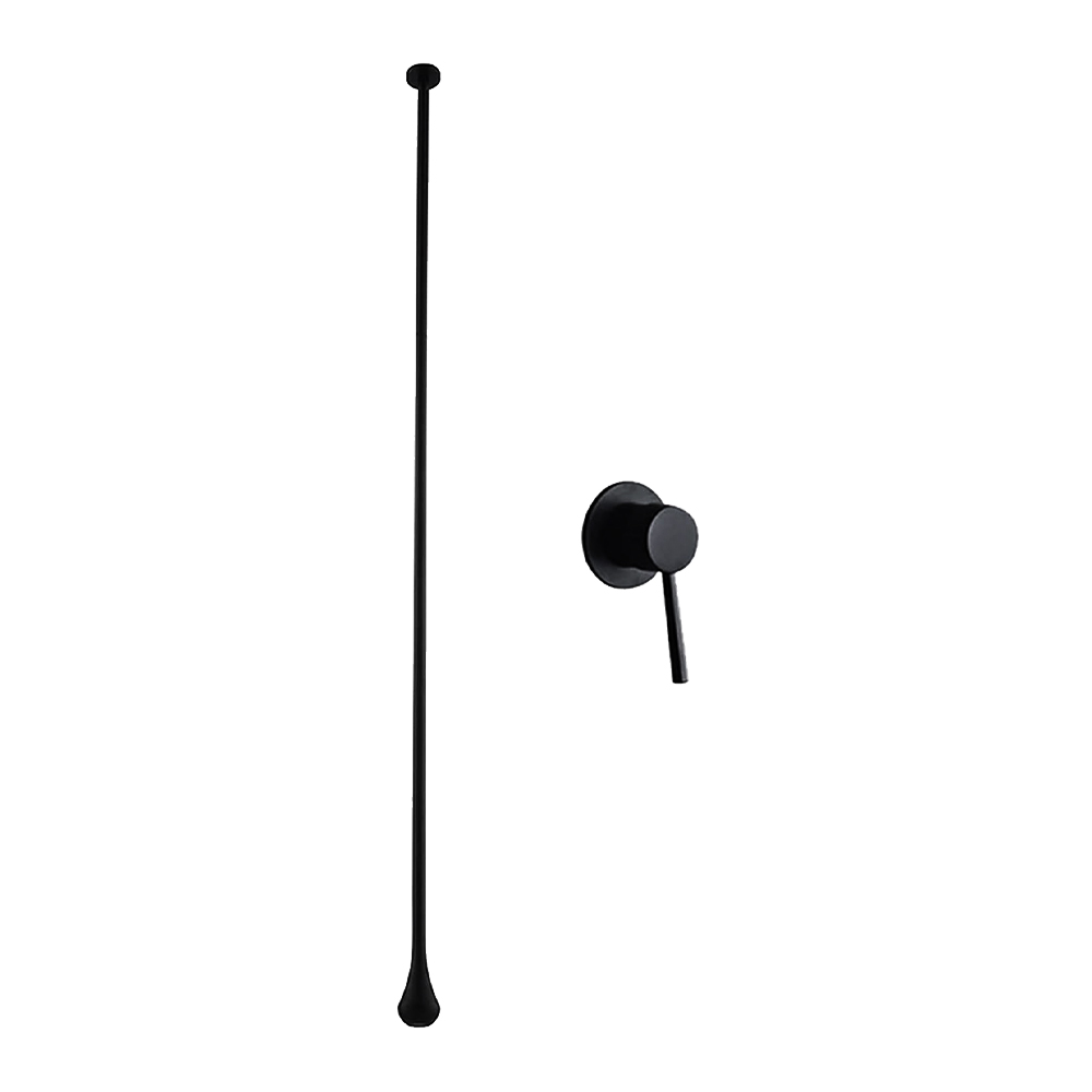 Black Lavabo Bataryası Tavan Çıkışlı