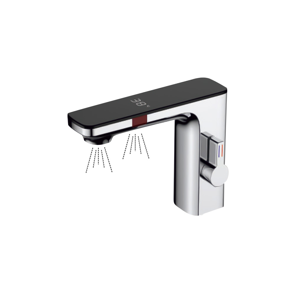 Mora Led Ekranlı Çift Su Fotoselli Lavabo Bataryası