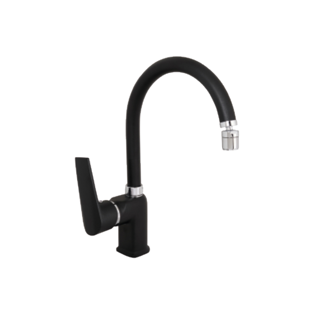 Safir Black Kuğu Lavabo Bataryası