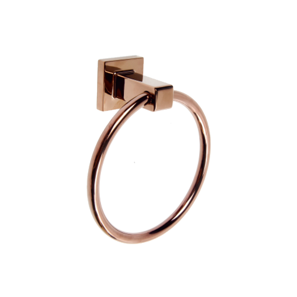 Roza Bronz Yuvarlak Havluluk