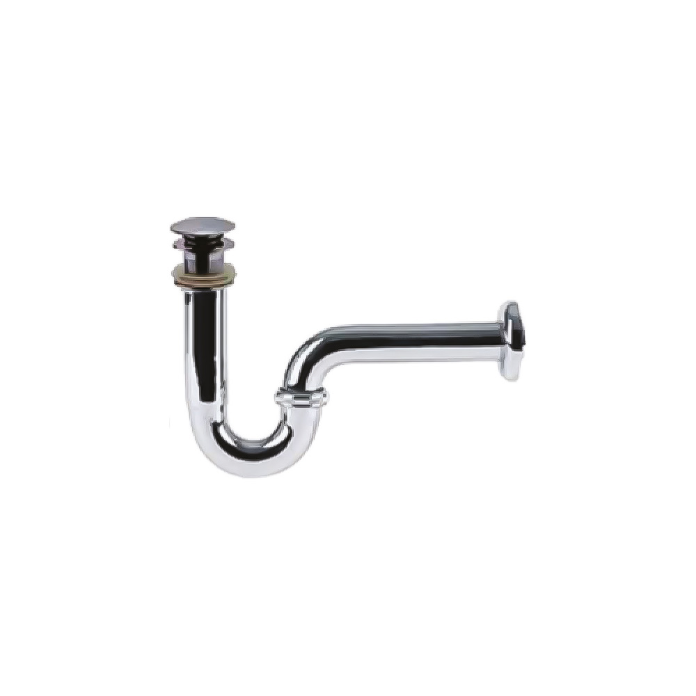 Esli Stoplu Lavabo Sifonu Krom Klik Klak Taban