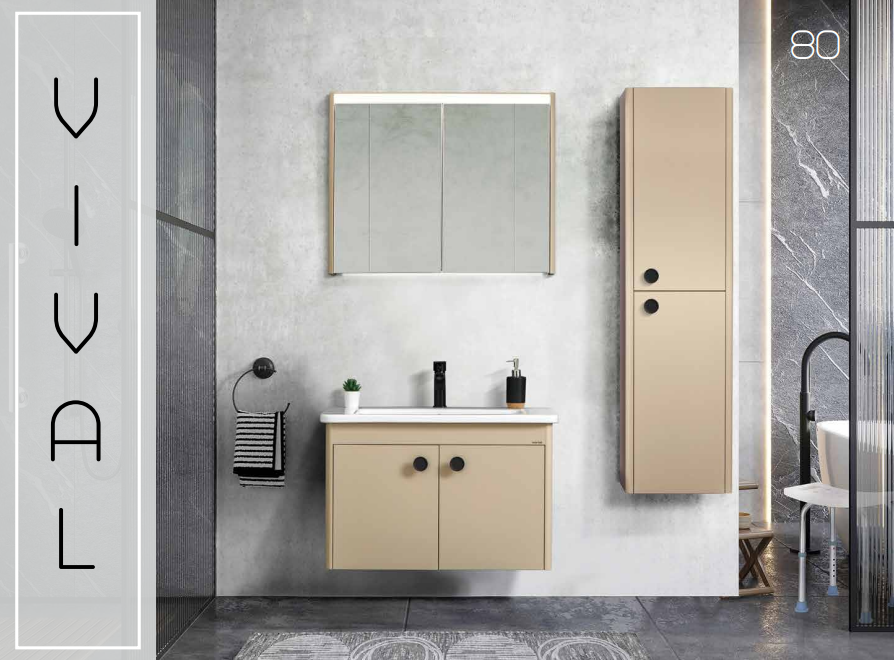VİVAL 80 CM BANYO DOLABI
