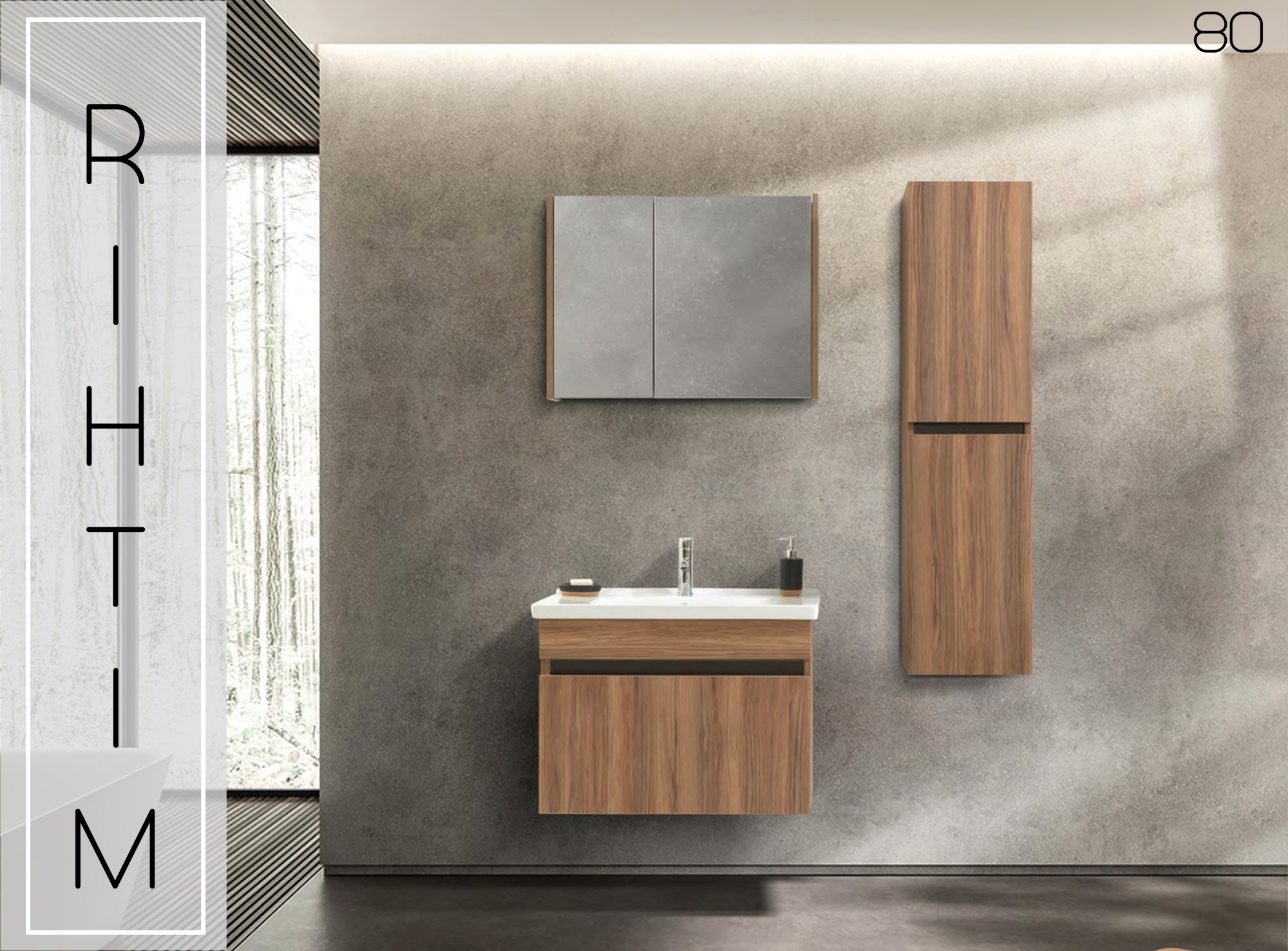 RIHTIM 80 CM BANYO DOLABI