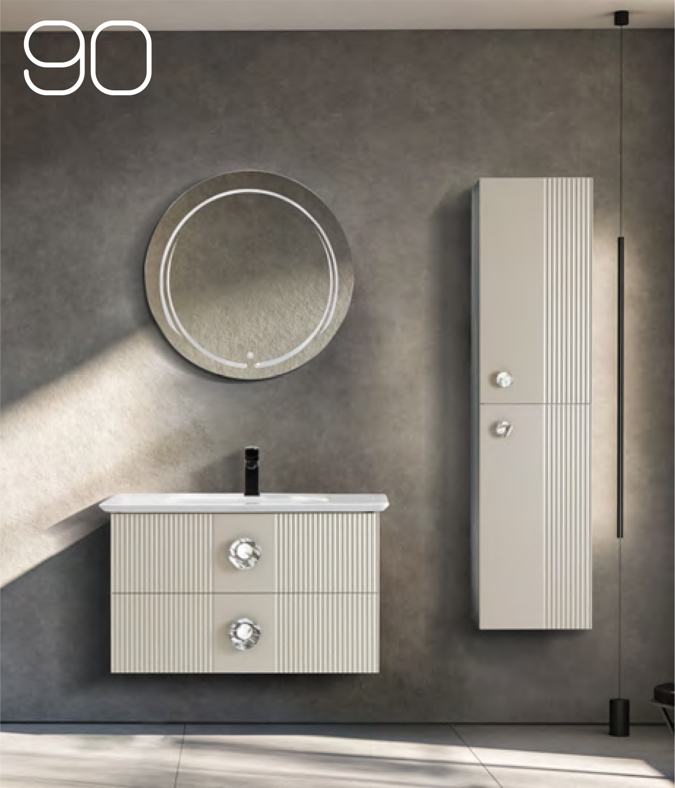 VANITY 90 CM BANYO DOLABI