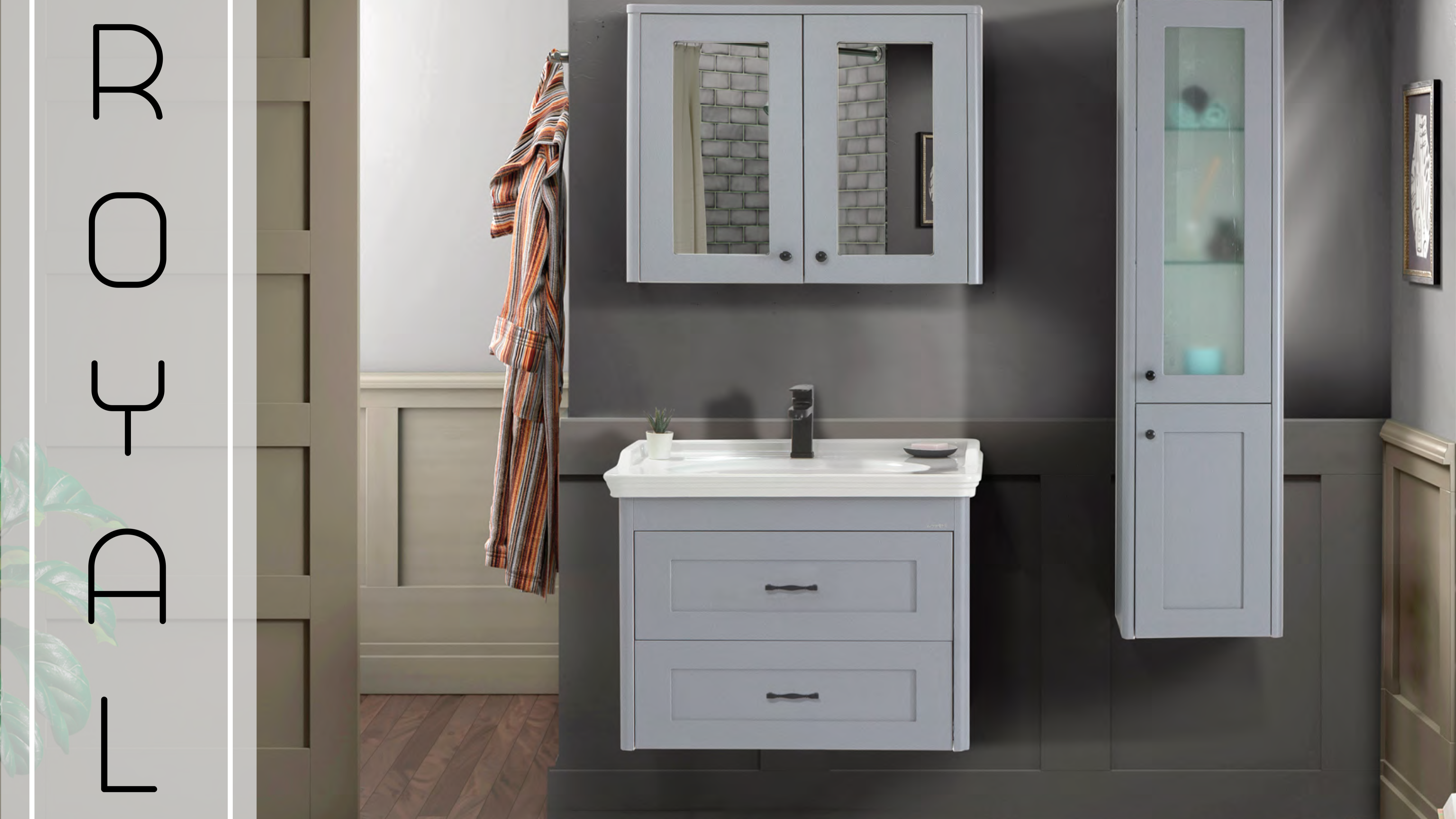 ROYAL 80 CM BANYO DOLABI