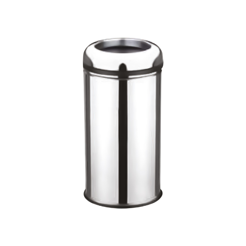 Pratik Çemberli Çöp Kovası 32 Litre (Krom)