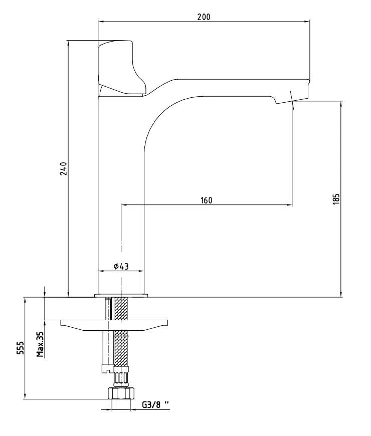 Eca Myra Orta Boy Lavabo Bataryası - Kırmızı 104308983