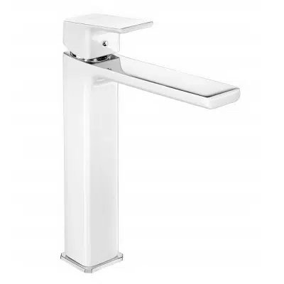 Eca Tiera Yüksek Tip Lavabo Bataryası- Krom Beyaz 104888002