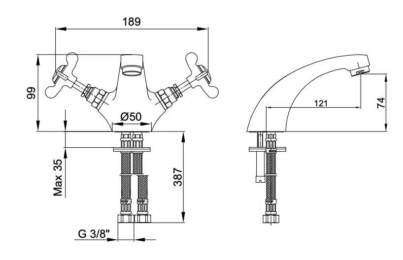 Eca Neo Klasik Lavabo Bataryası 102108351