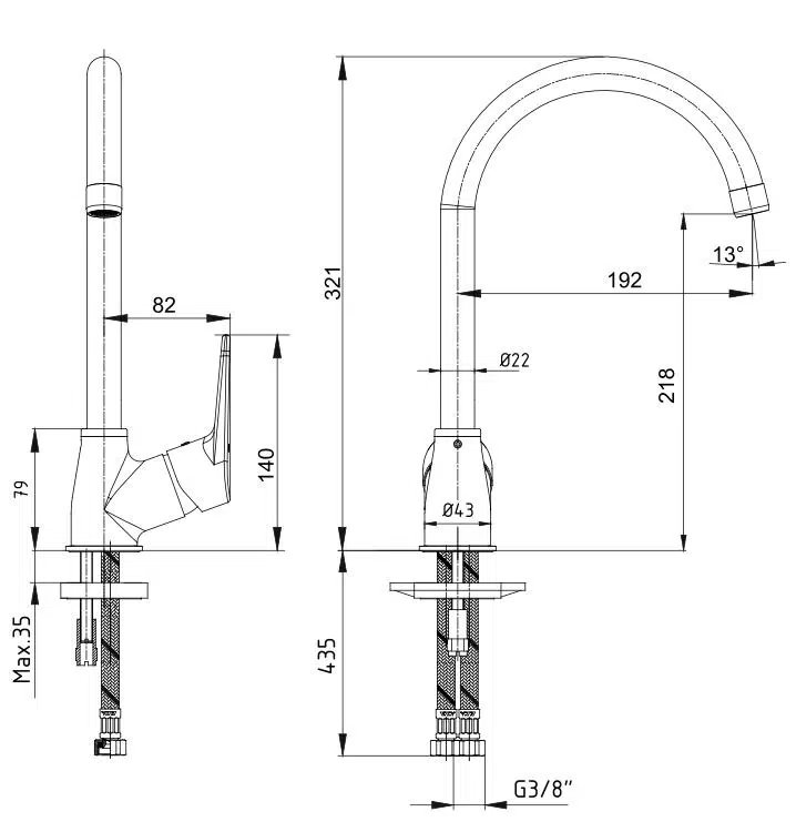 Eca Spylos Eviye Mutfak Evye Bataryası 102118136