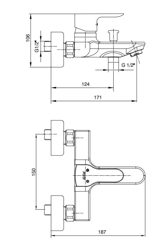 Eca Star Banyo Duş Bataryası 20 Yıl Garanti 102102464
