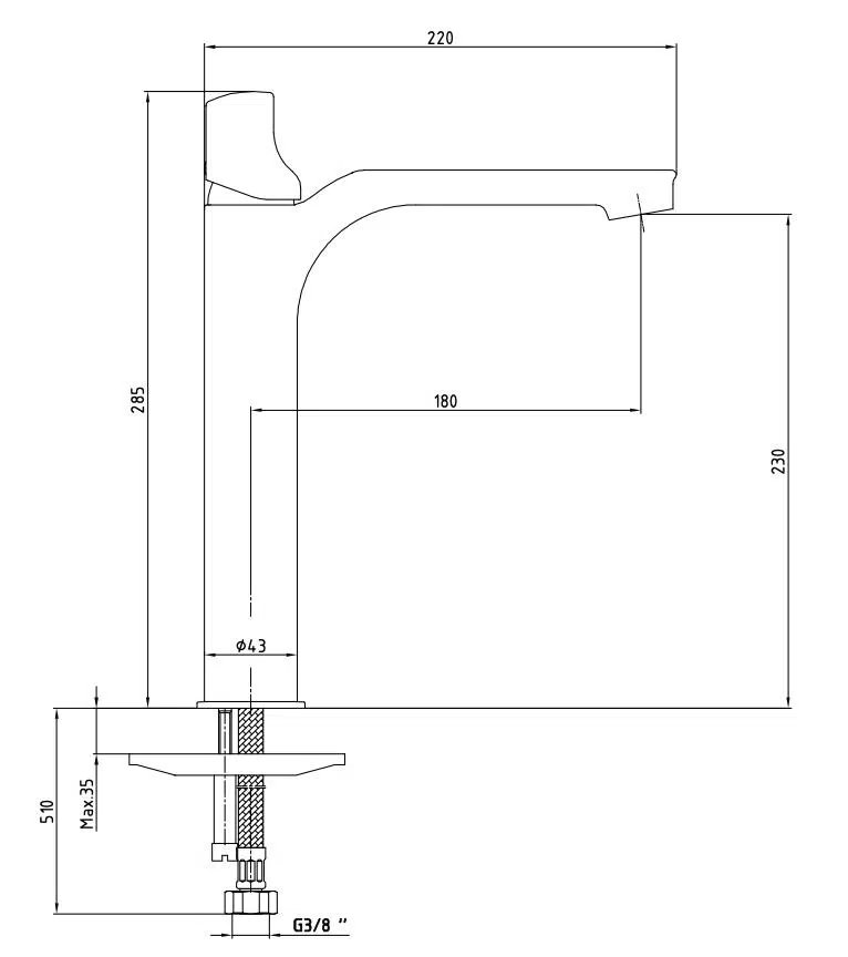 Eca Myra Yüksek Tip Çanak Lavabo Bataryası  Mat Beyaz 102108984c4