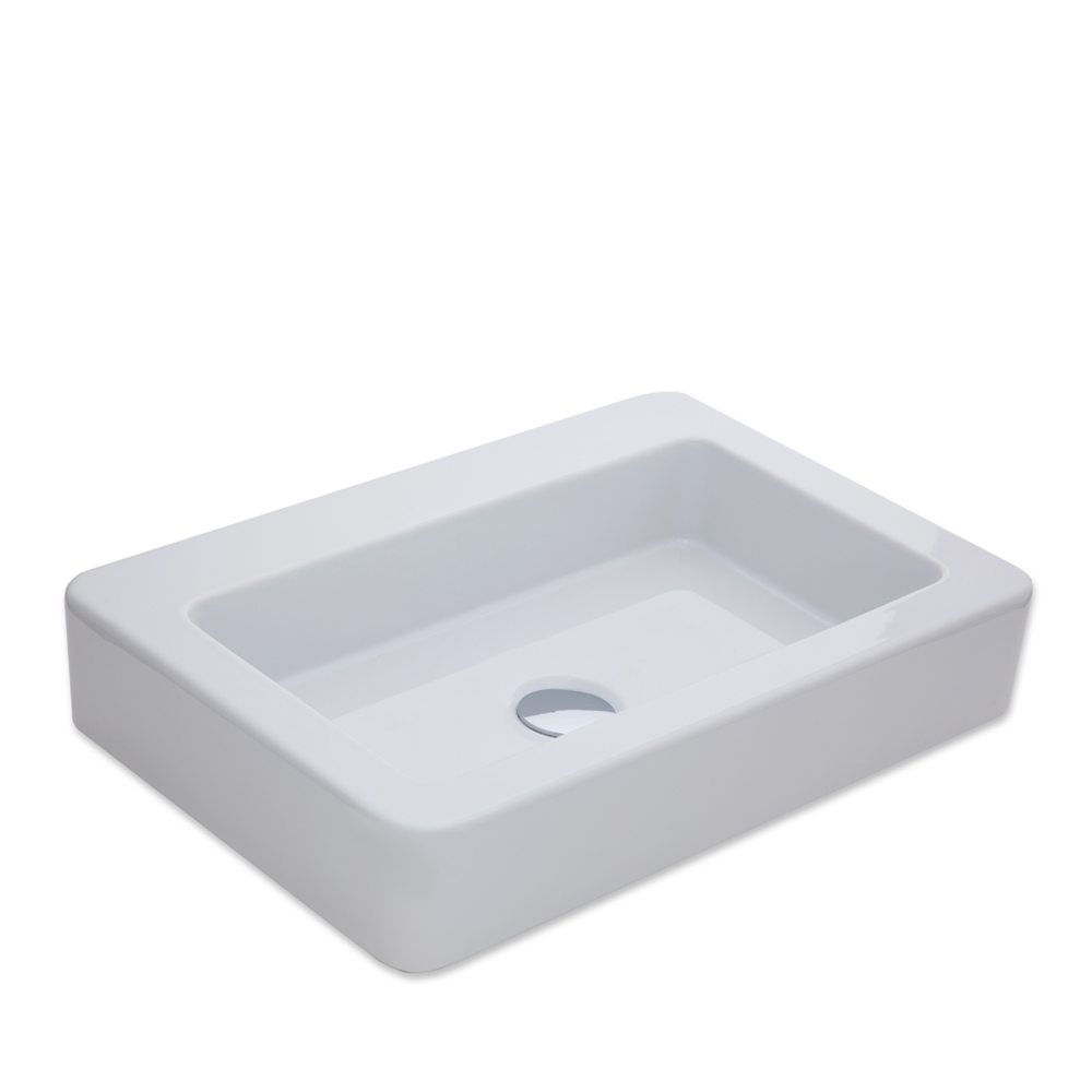 Skat 59x41 cm Tezgah Üstü Lavabo BEYAZ