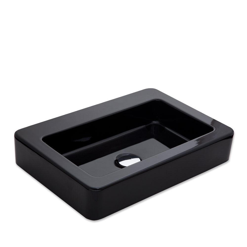 Skat 59x41 cm Tezgah Üstü Lavabo SİYAH