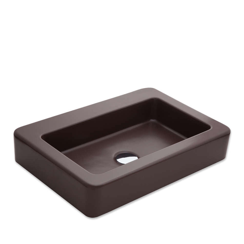 Skat 59x41 cm Tezgah Üstü Lavabo MAT MOKA