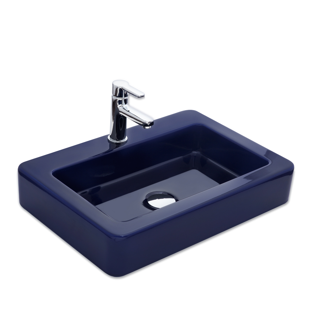 Skat BD 59x41 cm Batarya Delikli Lavabo LACİVERT