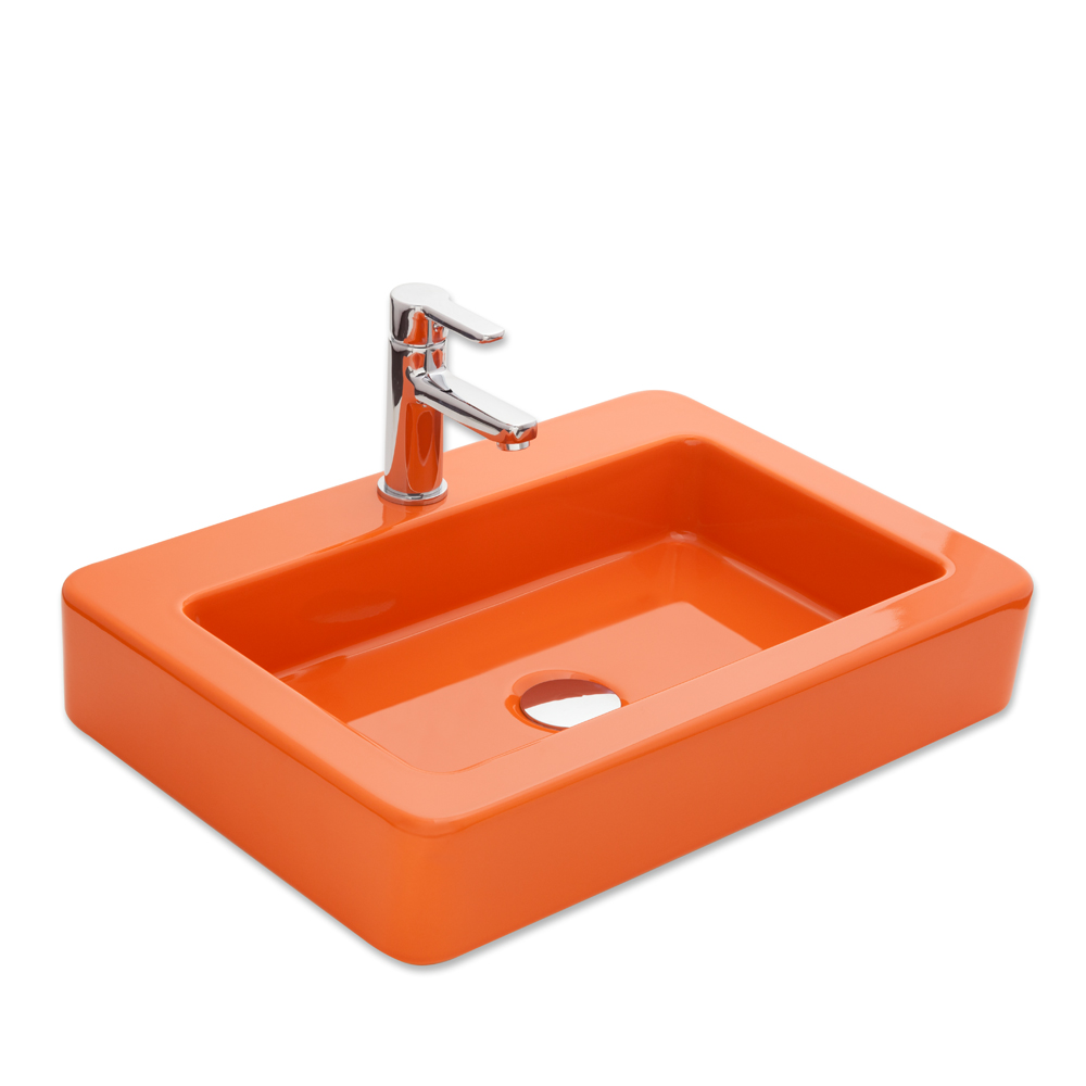 Skat BD 59x41 cm Batarya Delikli Lavabo TURUNCU