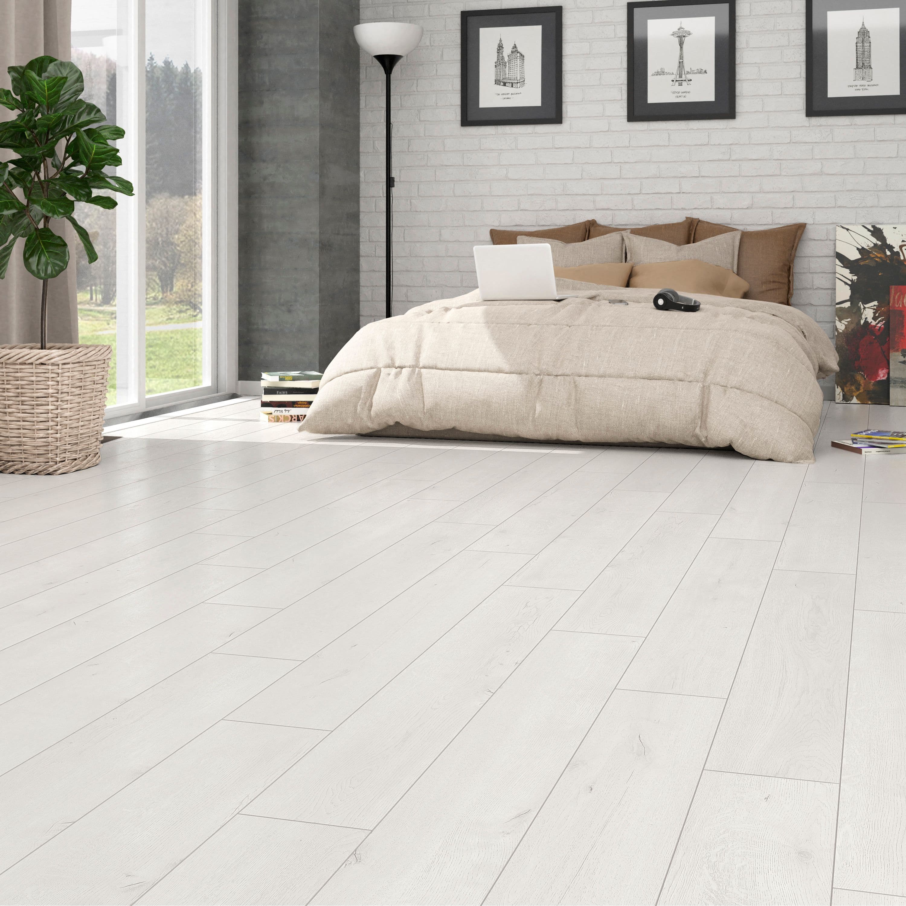 ÇAMSAN PLATINUM SERİSİ Sedef Meşe - 2106 10mm Derzli LAMİNANT PARKE