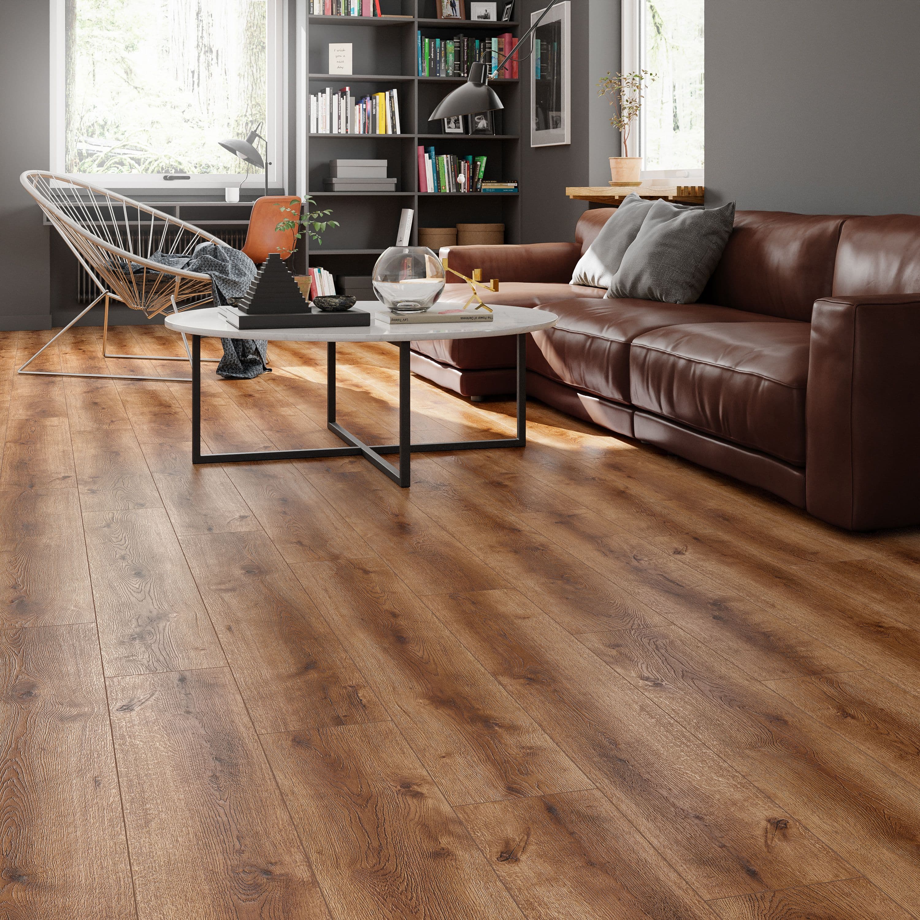 ÇAMSAN MODERN LONG SERİSİ Aydos Meşe - 721 8mm Derzli LAMİNANT PARKE