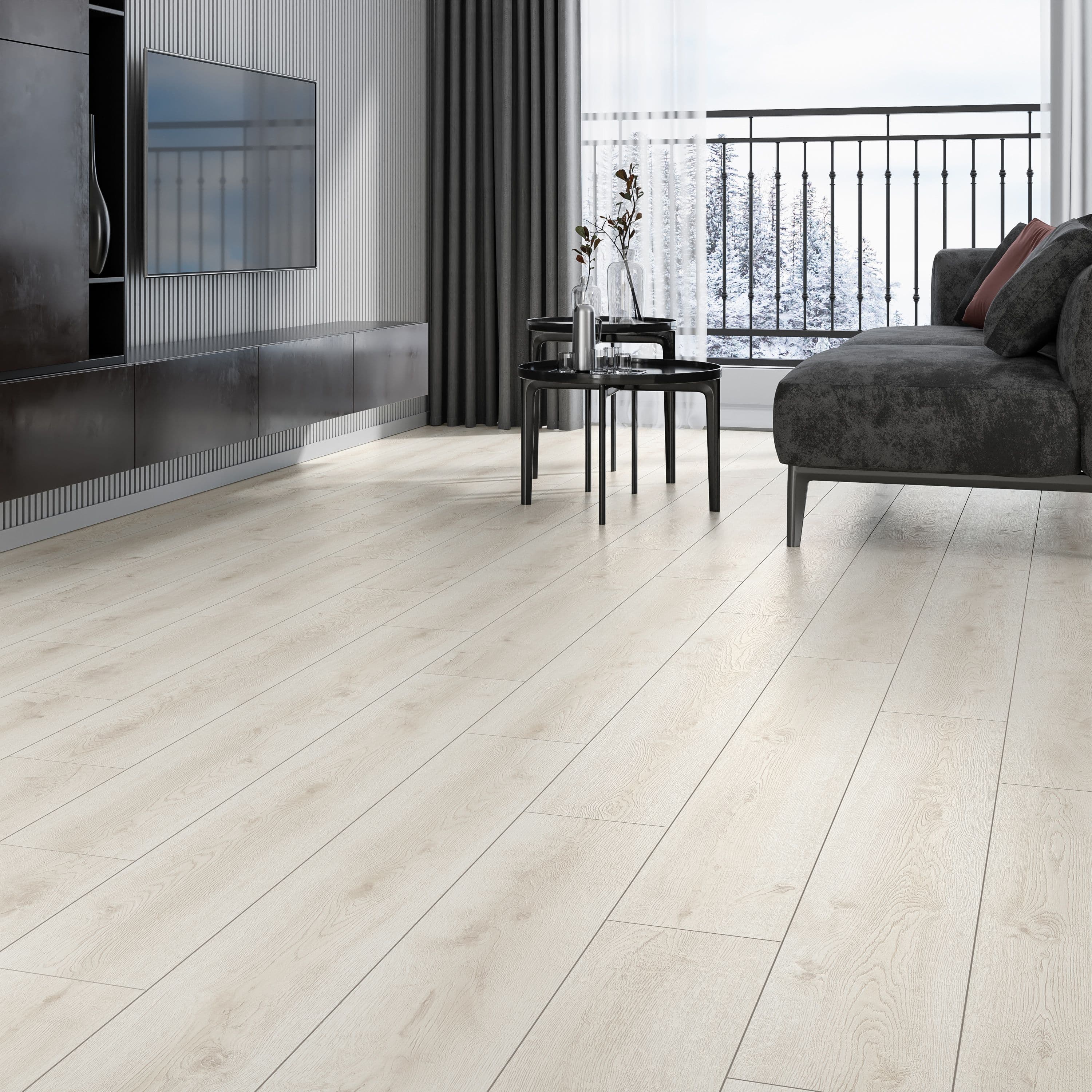 ÇAMSAN MODERN LONG SERİSİ Uludağ Meşe - 725 8mm Derzli LAMİNANT PARKE