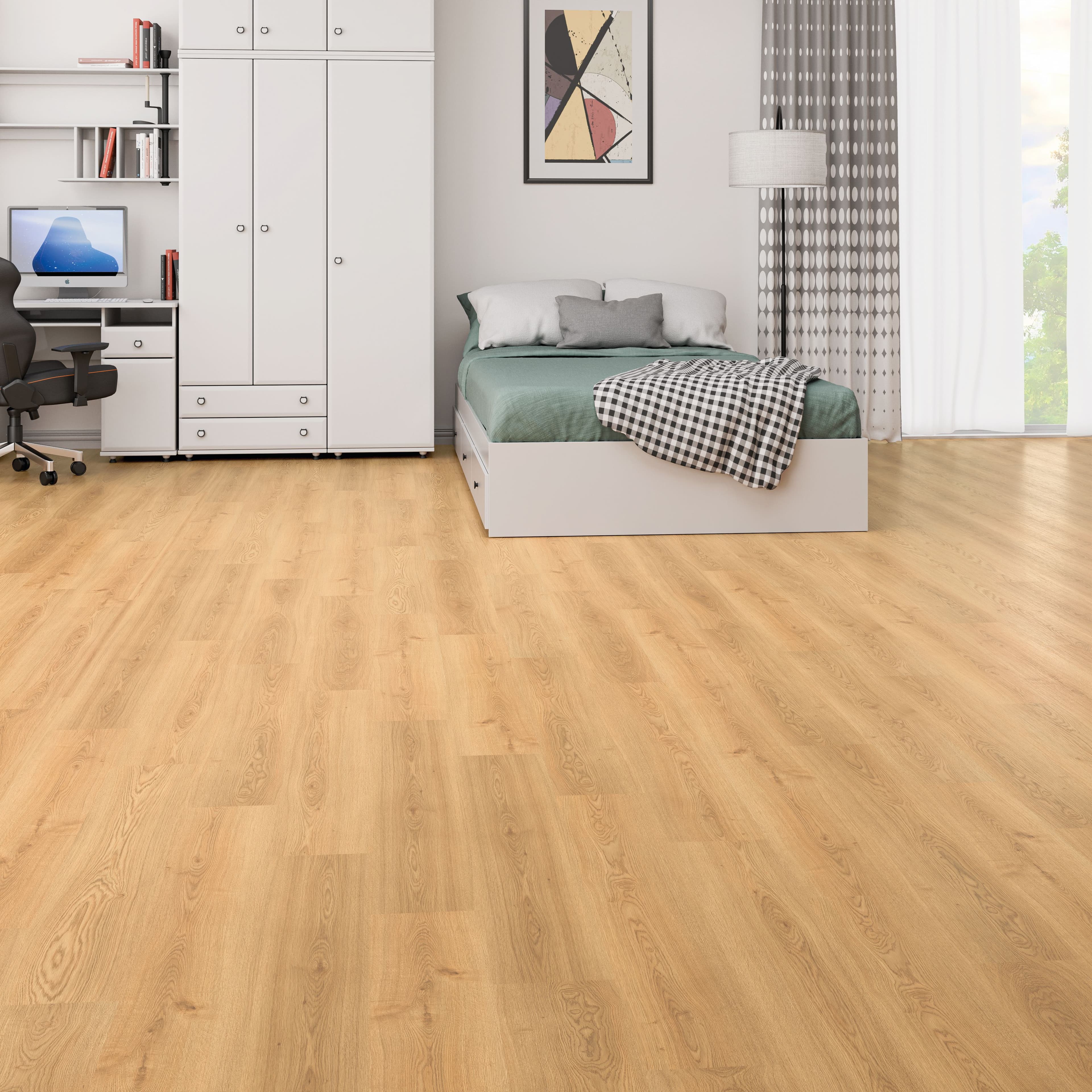 ÇAMSAN KLASİK SERİSİ Abant Meşe - 704 8mm Derzsiz LAMİNANT PARKE