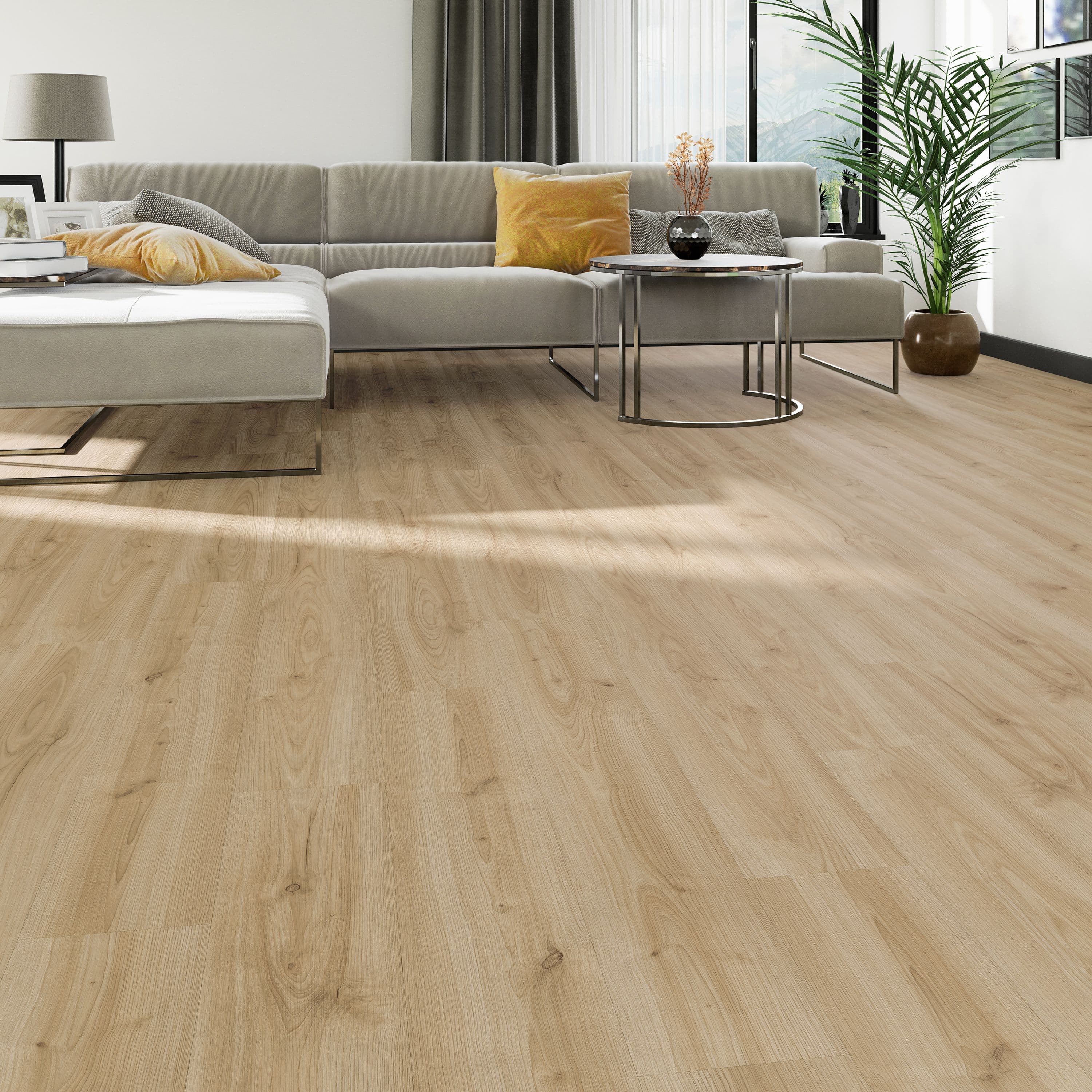 ÇAMSAN KLASİK SERİSİ Doğal Kestane - 729 8mm Derzsiz LAMİNANT PARKE