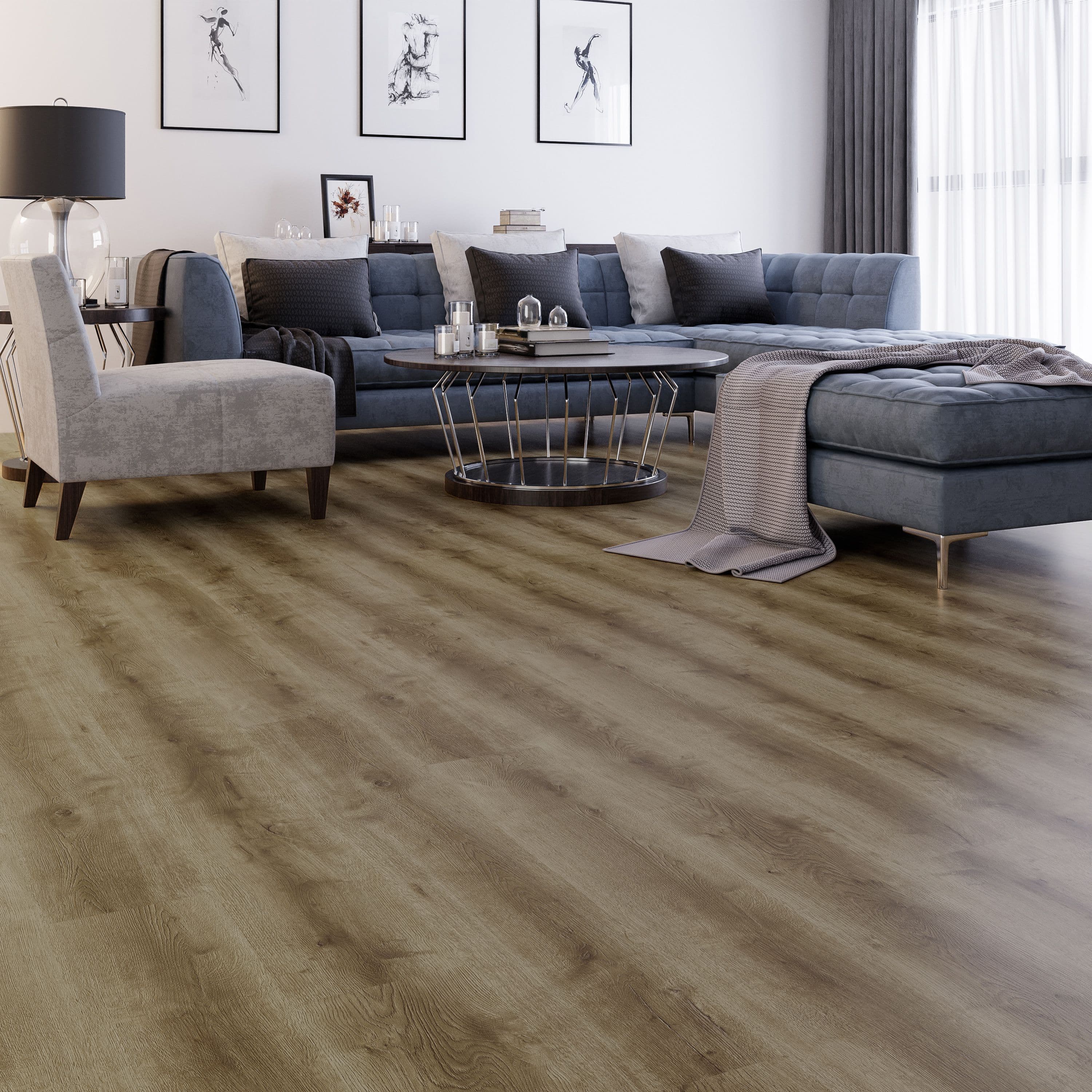 ÇAMSAN SILVER SERİSİ Didim Meşe - 5007 8mm Derzsiz LAMİNANT PARKE