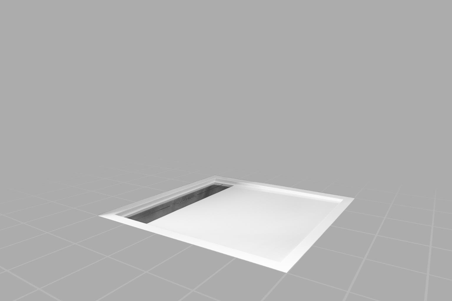 Aquanil ROMS Flat Paslanmaz Sifonlu Dikdörtgen Duş Teknesi