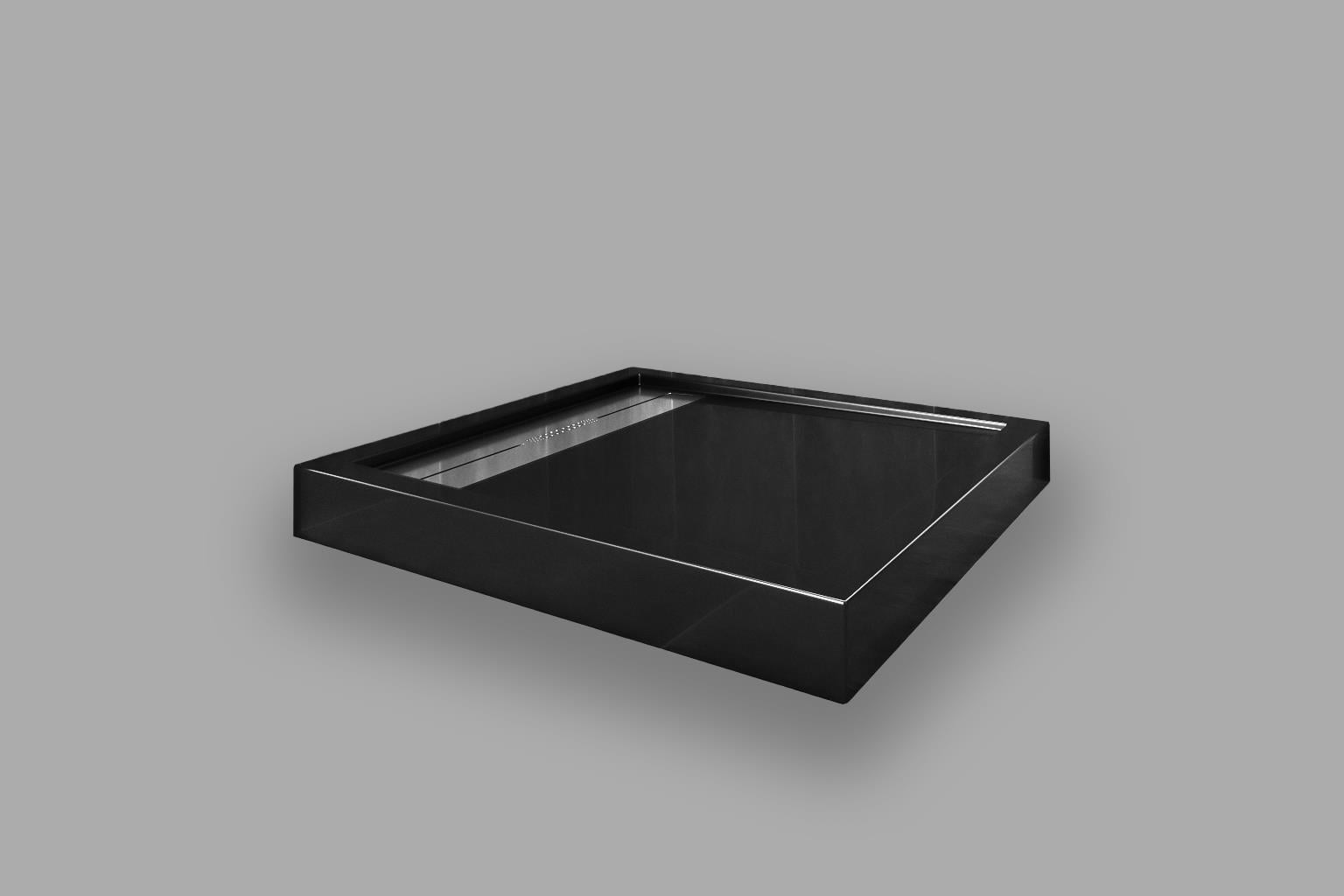 Aquanil SORBO Monoblok Paslanmaz Sifonlu Kare Duş Teknesi