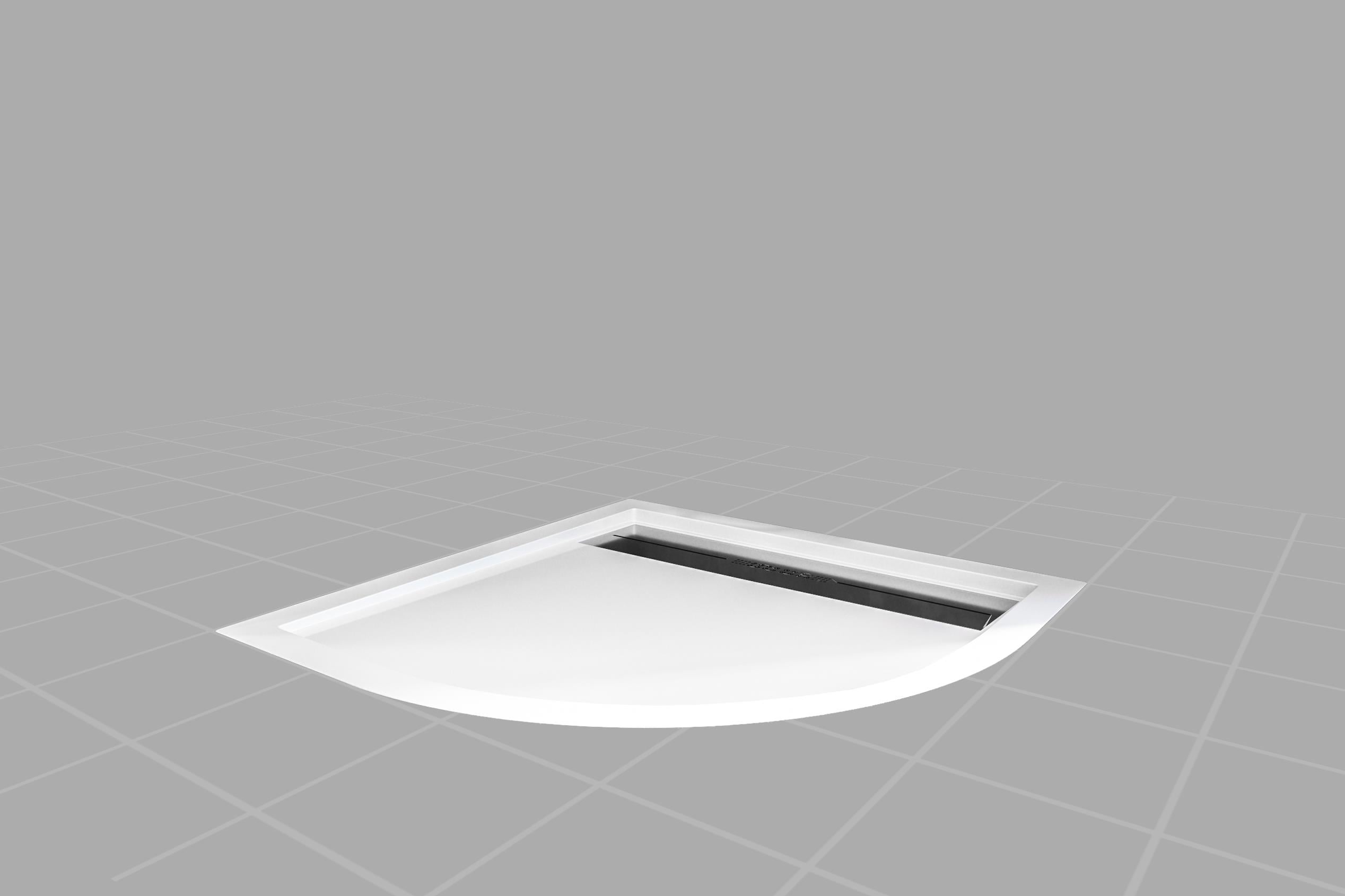 Aquanil RAN Flat Paslanmaz Sifonlu Oval Duş Teknesi