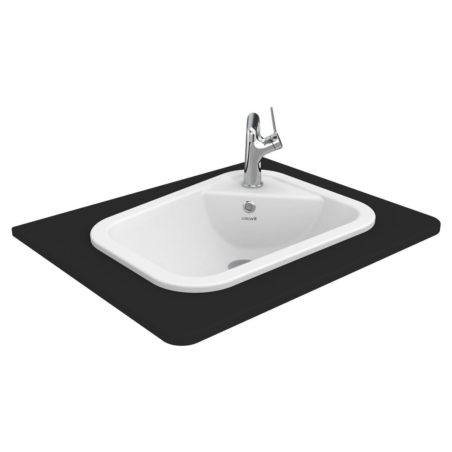 CREAVİT COSTA 550x150x430TEZGAH UYUMLU LAVABO CS055-00CB00E-0000