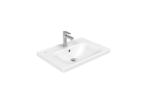 CREAVİT EKSEN 650x182x445MOBİLYA UYUMLU LAVABO EK065-00CB00E-0000