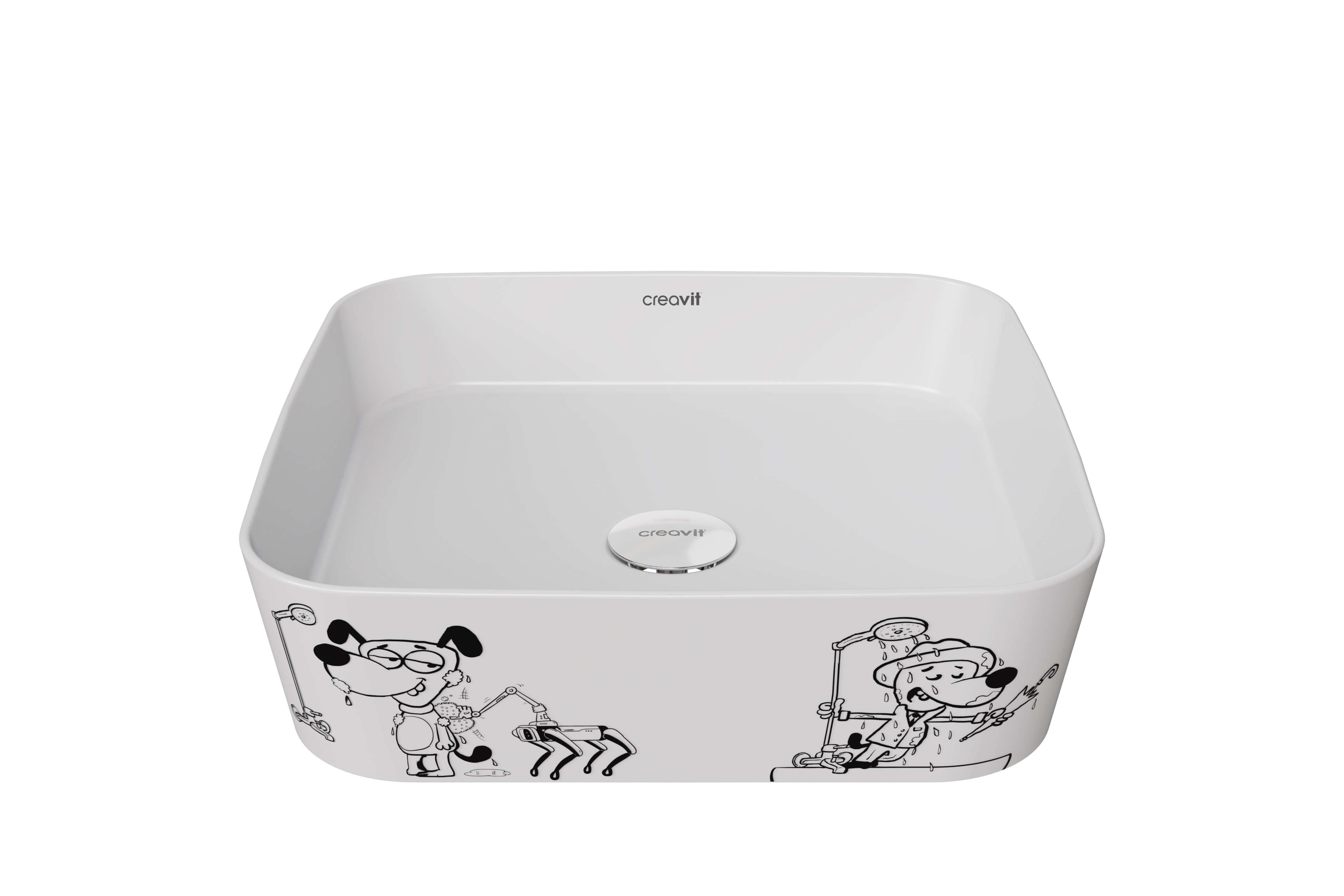 CREAVİT GEN-Z 400x112x400ÇANAK LAVABO LP040-00CB00E-KB00